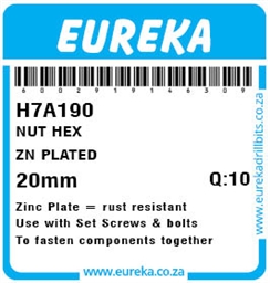 H7A190 - Hex Nut -H7A190_label_T